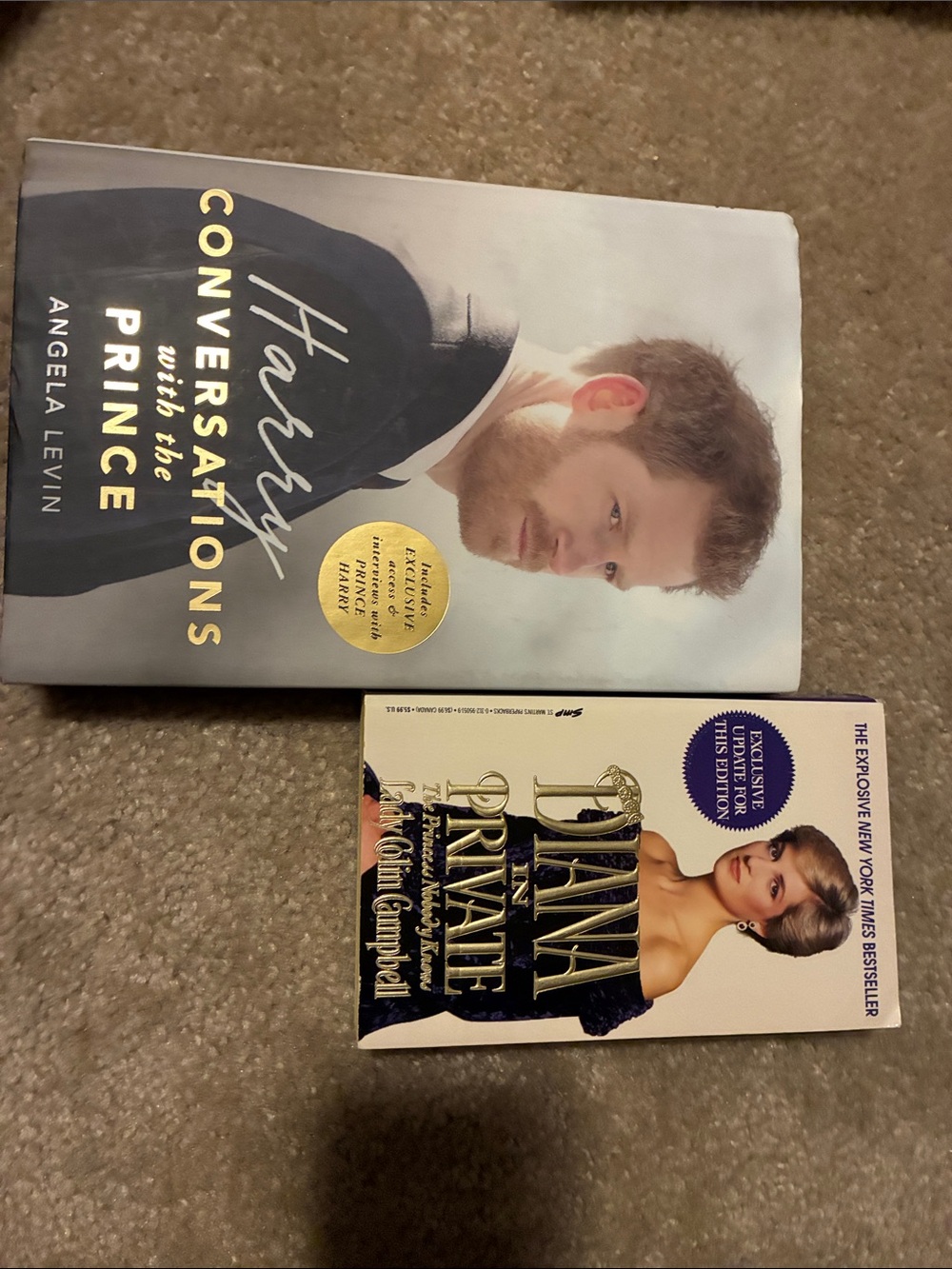 2pc Book Bundle Royal Family Biography Princess Diana & Prince Henry UK IMPORT